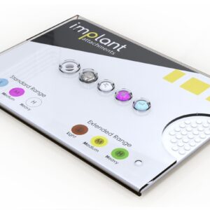A display case labeled "Processing Set Standard Range" shows five circular components and a color-coded chart with light, medium, and heavy categories for standard and extended ranges.